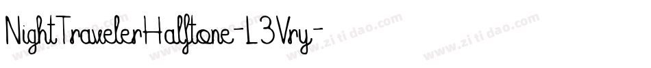 NightTravelerHalftone-L3Vry字体转换