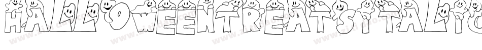 HalloweenTreatsItalic-8M802字体转换