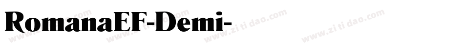 RomanaEF-Demi字体转换