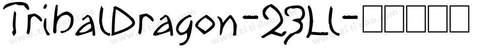 TribalDragon-23Ll字体转换