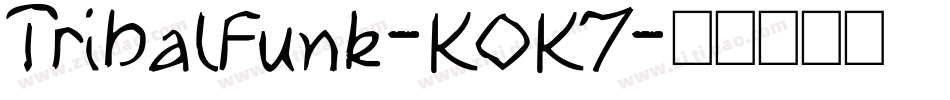 TribalFunk-KOK7字体转换