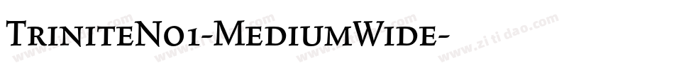 TriniteNo1-MediumWide字体转换
