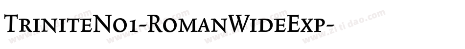 TriniteNo1-RomanWideExp字体转换