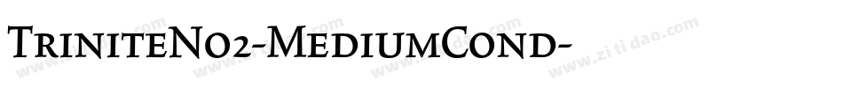 TriniteNo2-MediumCond字体转换