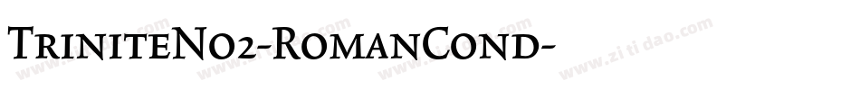 TriniteNo2-RomanCond字体转换