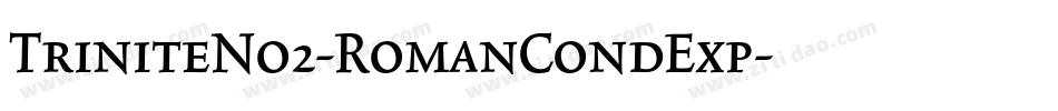 TriniteNo2-RomanCondExp字体转换