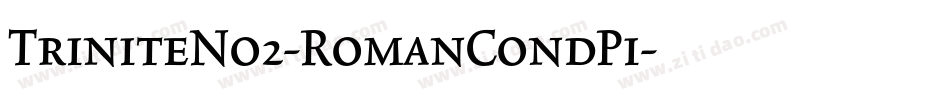 TriniteNo2-RomanCondPi字体转换
