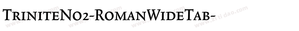 TriniteNo2-RomanWideTab字体转换
