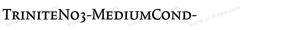 TriniteNo3-MediumCond字体转换