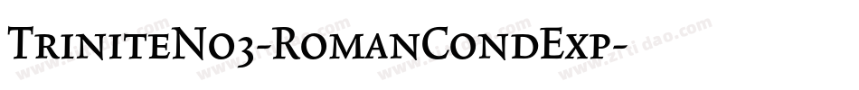 TriniteNo3-RomanCondExp字体转换
