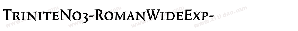 TriniteNo3-RomanWideExp字体转换