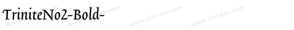 TriniteNo2-Bold字体转换