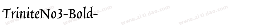 TriniteNo3-Bold字体转换