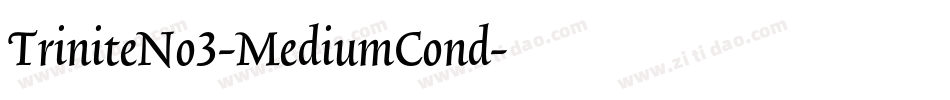 TriniteNo3-MediumCond字体转换