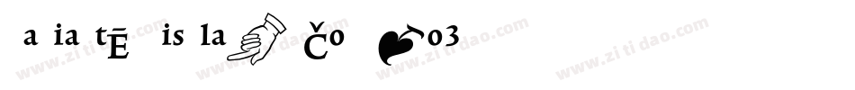 RadiantEFDisplay-CondNo3字体转换