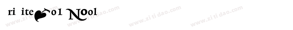 TriniteNo1-Bold字体转换