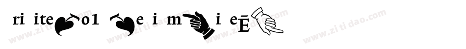 TriniteNo1-MediumWideExp字体转换
