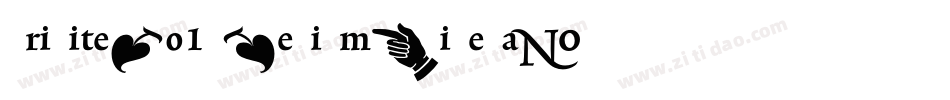 TriniteNo1-MediumWideTab字体转换