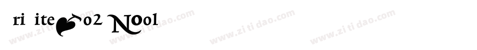 TriniteNo2-Bold字体转换