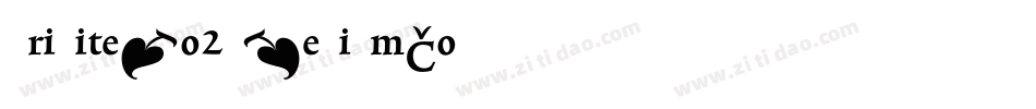 TriniteNo2-MediumCond字体转换