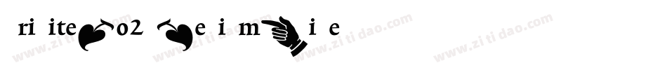 TriniteNo2-MediumWide字体转换