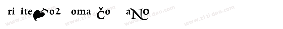 TriniteNo2-RomanCondTab字体转换