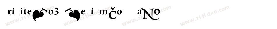 TriniteNo3-MediumCondTab字体转换