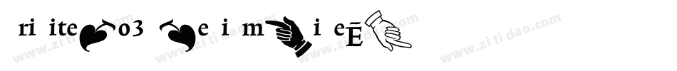 TriniteNo3-MediumWideExp字体转换