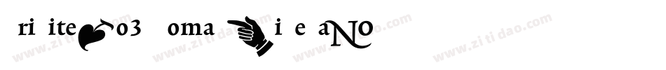 TriniteNo3-RomanWideTab字体转换