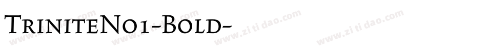 TriniteNo1-Bold字体转换