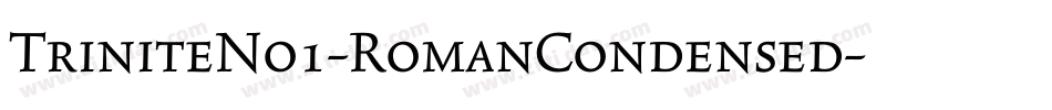 TriniteNo1-RomanCondensed字体转换