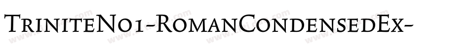 TriniteNo1-RomanCondensedEx字体转换