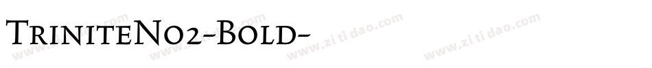 TriniteNo2-Bold字体转换
