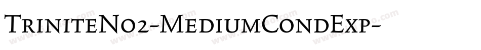 TriniteNo2-MediumCondExp字体转换