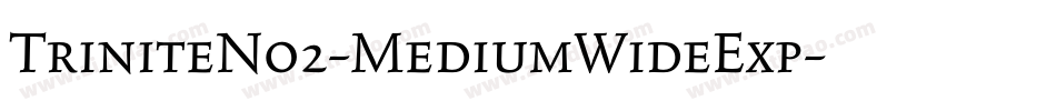 TriniteNo2-MediumWideExp字体转换