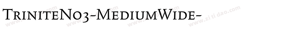 TriniteNo3-MediumWide字体转换