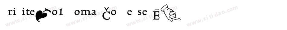 TriniteNo1-RomanCondensedEx字体转换