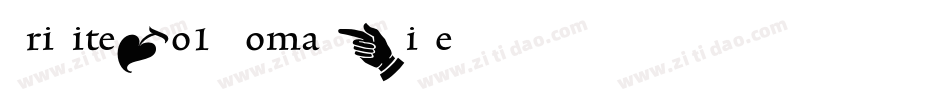 TriniteNo1-RomanWide字体转换