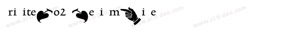TriniteNo2-MediumWide字体转换