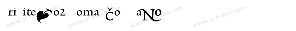 TriniteNo2-RomanCondTab字体转换