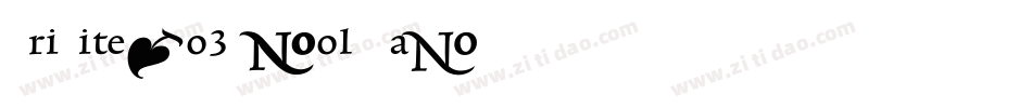 TriniteNo3-BoldTab字体转换