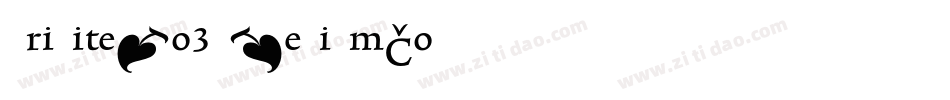 TriniteNo3-MediumCond字体转换