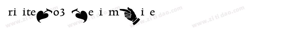 TriniteNo3-MediumWide字体转换