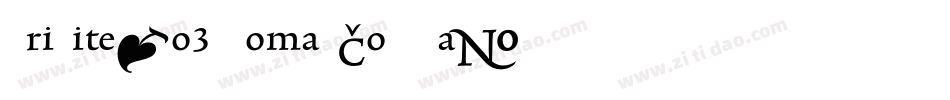 TriniteNo3-RomanCondTab字体转换