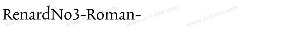 RenardNo3-Roman字体转换