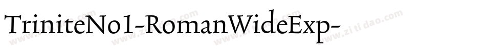 TriniteNo1-RomanWideExp字体转换