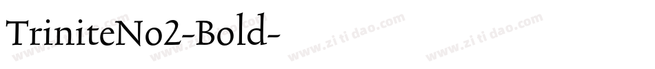 TriniteNo2-Bold字体转换