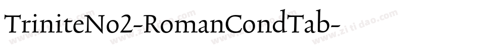TriniteNo2-RomanCondTab字体转换
