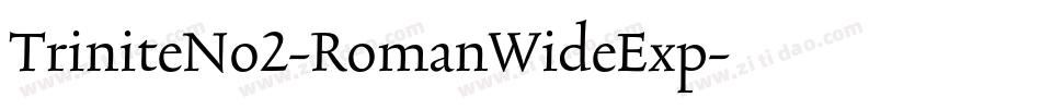 TriniteNo2-RomanWideExp字体转换