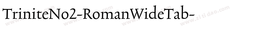 TriniteNo2-RomanWideTab字体转换